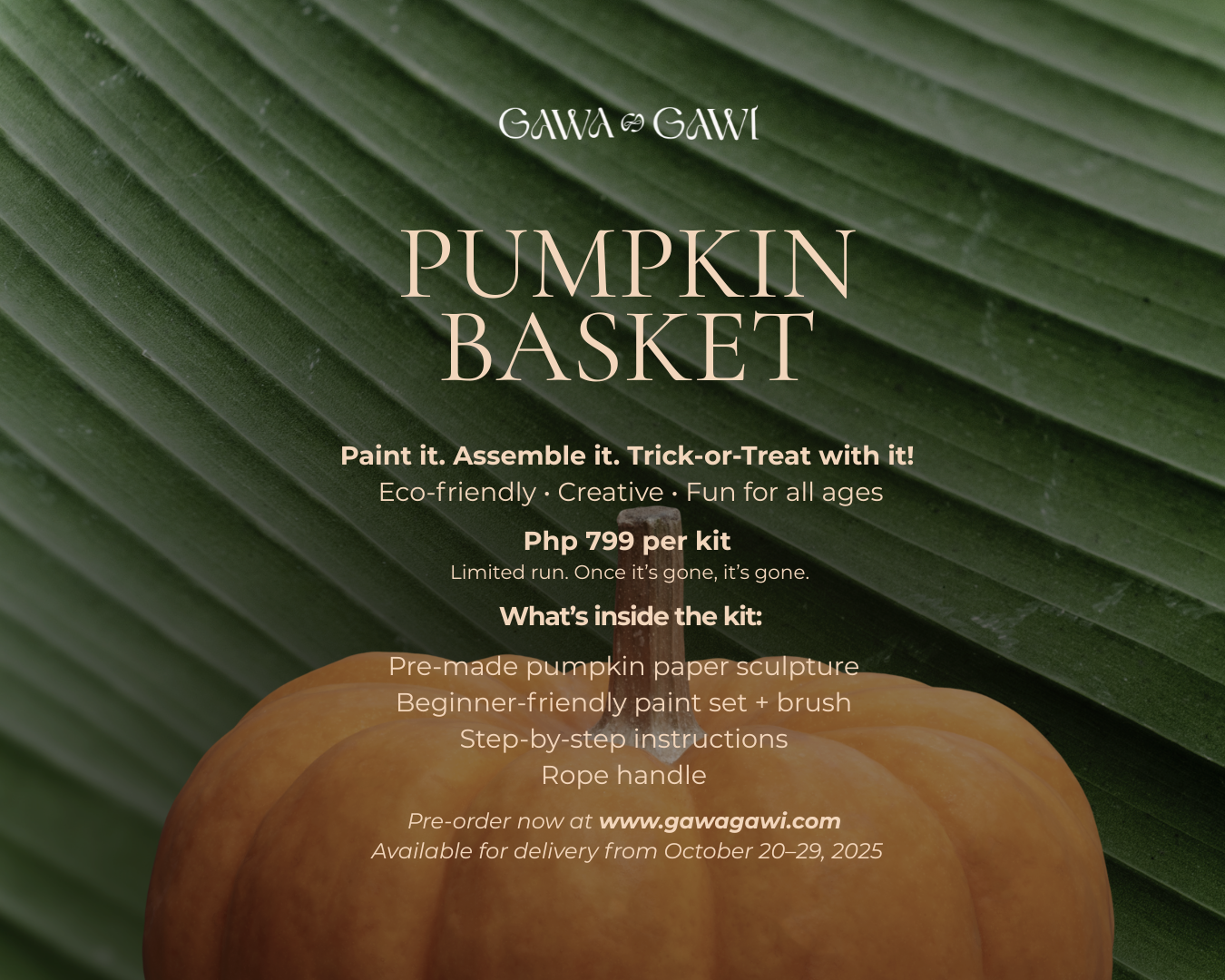 GAWI Creation Kit: DIY Pumpkin Basket