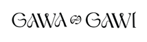 Black text 'GAWA GAWI' on a transparent background
